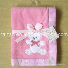 Couverture polaire bébé lapin rose pour la vente en gros